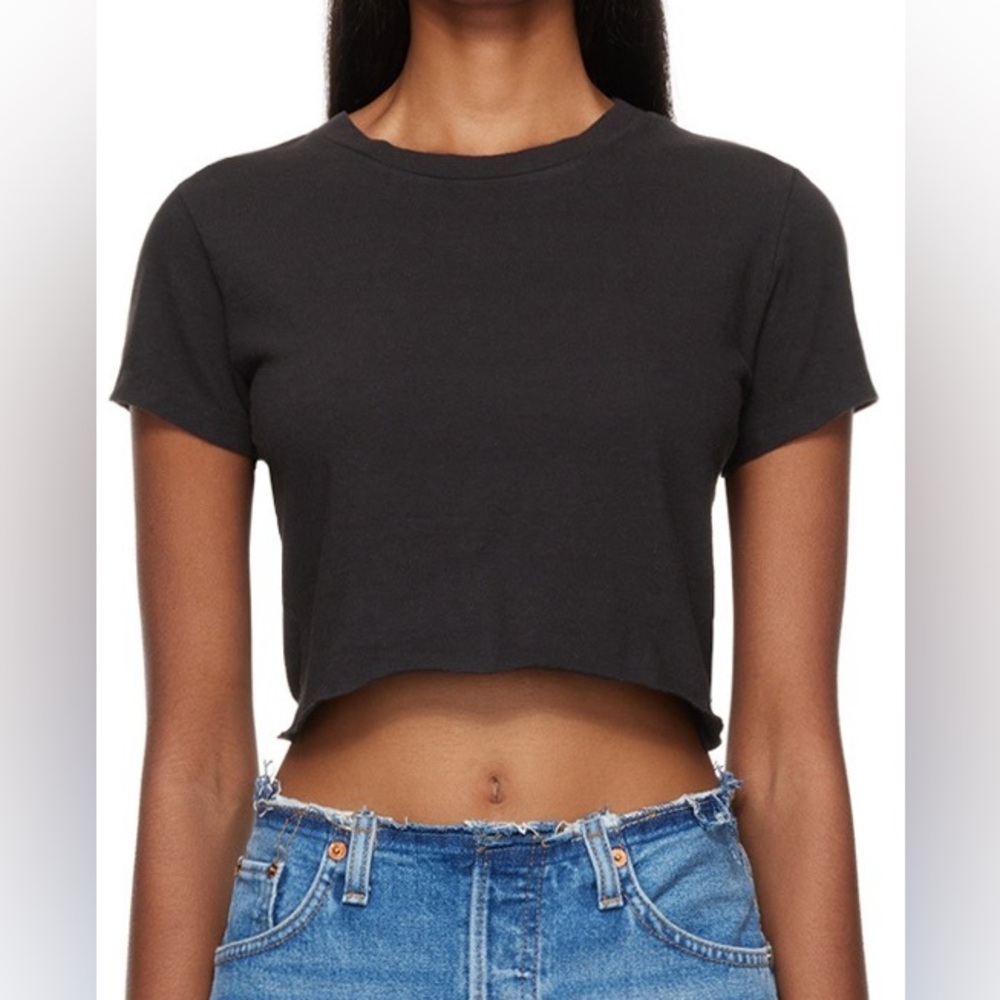 Re/Done Black Hanes Edition 60's T-Shirt